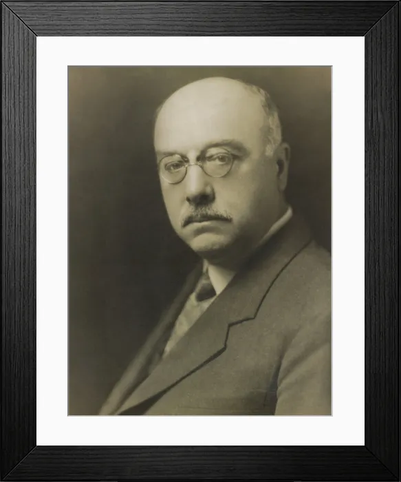 Framed Print : George Kleine, entered the cinema business through selling Thomas Edisons film making equipment, then distributing silent films