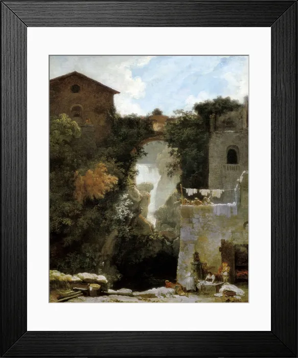 Framed Print : FRAGONARD, Jean Honor (1732-1806). The Falls of Tivoli (Cascatelles de Tivoli). end 18th c. Rococo art. Oil on canvas. FRANCE. Paris. Louvre Museum Framed Print : FRAGONARD, Jean Honor (1732-1806). The Falls of Tivoli (Cascatelles de Tivoli). end 18th c. Rococo art. Oil on canvas. FRANCE. Paris. Louvre Museum