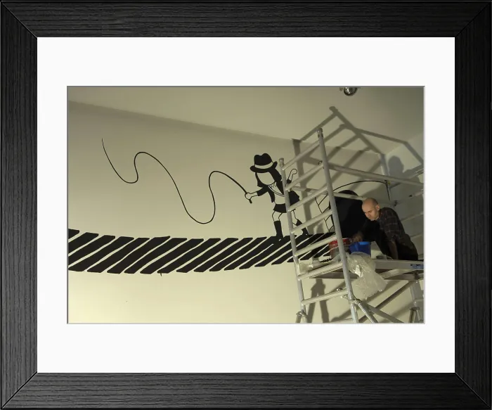 Framed Print : SPAIN. Barcelona. Centre d'Art Santa Mnica (Santa Monica Art Center). The artist Jordi Ribes preparing his exhibition. AISA / Everett Collection**US SALES ONLY** Framed Print : SPAIN. Barcelona. Centre d'Art Santa Mnica (Santa Monica Art Center). The artist Jordi Ribes preparing his exhibition. AISA / Everett Collection**US SALES ONLY**