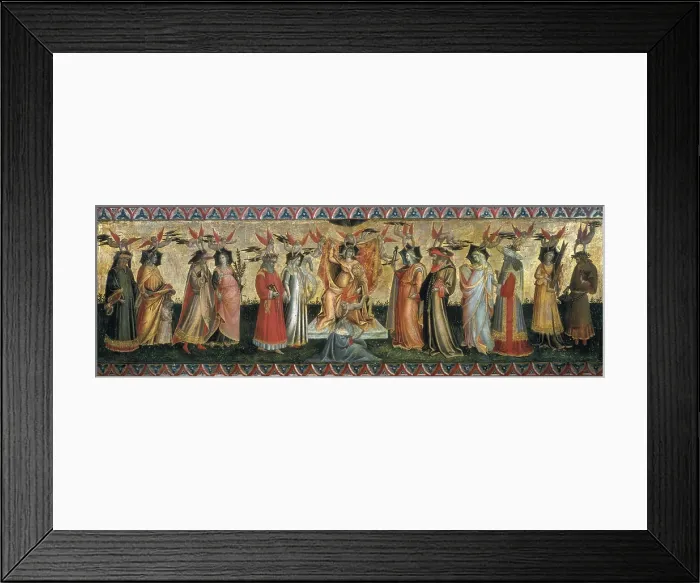 Framed Print : AISA / Everett Collection PONTE, Giovanni dal (1376-1437). The Seven Liberal Arts. ca. 1435. Panel for the front side of a chest