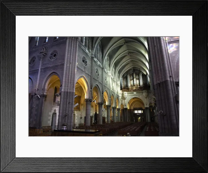 Framed Print : FRANCE. Pau. Church of Saint-Martin (19th c.). Neo-Gothic. Architecture. AISA / Everett Collection**US SALES ONLY**