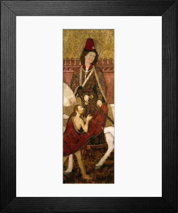 Framed Print : BONNAT, Master of (15th century). Saint Martin. 1475 - 1500. Saint Martin dividing his cloack. Gothic. Aragonese school. 15th c. Painting. Gothic art. Tempera on wood. FRANCE Framed Print : BONNAT, Master of (15th century). Saint Martin. 1475 - 1500. Saint Martin dividing his cloack. Gothic. Aragonese school. 15th c. Painting. Gothic art. Tempera on wood. FRANCE