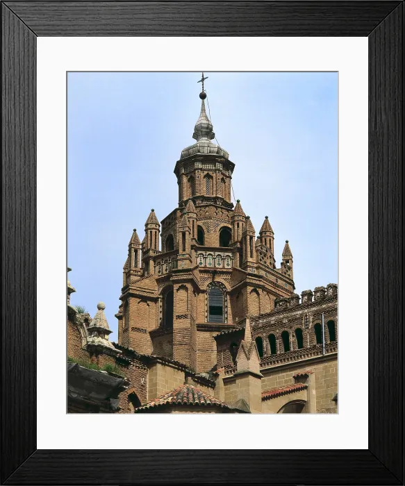 Framed Print : Cathedral of Santa Maria de la Huerta. 12th-16th c. SPAIN. Tarazona. Cathedral of Santa Maria de la Huerta. Mudejar cimborio. Mudejar art. Architecture Framed Print : Cathedral of Santa Maria de la Huerta. 12th-16th c. SPAIN. Tarazona. Cathedral of Santa Maria de la Huerta. Mudejar cimborio. Mudejar art. Architecture