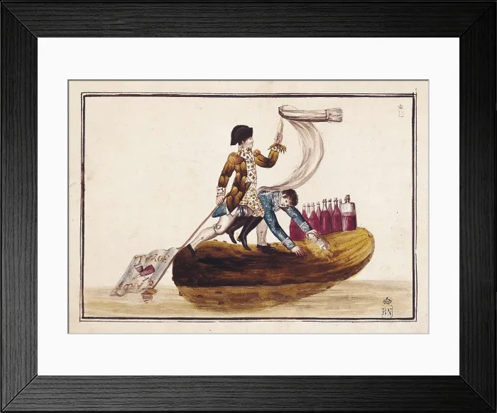 Framed Print : Spain (1813). Peninsular War. Expulsion of Joseph Bonaparte. Engraving. SPAIN. Madrid. National Library. AISA / Everett Collection**US SALES ONLY**