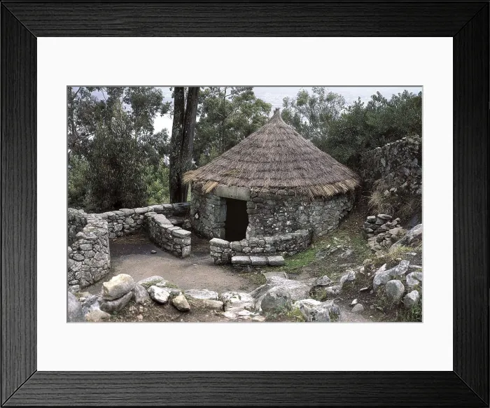 Framed Print : SPAIN. A Guarda. Santa Tecla Mountain. Celtic Castro or Hill-Fort of Santa Tecla (10th c. BD-3rd c. AD). Galician hill-fort culture (Iron age). Iron Age. ; Celtic art Framed Print : SPAIN. A Guarda. Santa Tecla Mountain. Celtic Castro or Hill-Fort of Santa Tecla (10th c. BD-3rd c. AD). Galician hill-fort culture (Iron age). Iron Age. ; Celtic art
