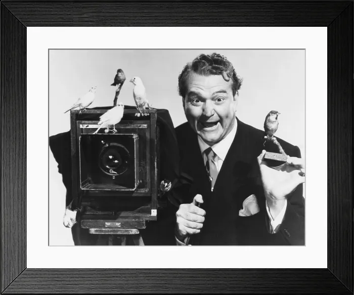 Framed Print : WATCH THE BIRDIE, Red Skelton, 1950 Framed Print : WATCH THE BIRDIE, Red Skelton, 1950