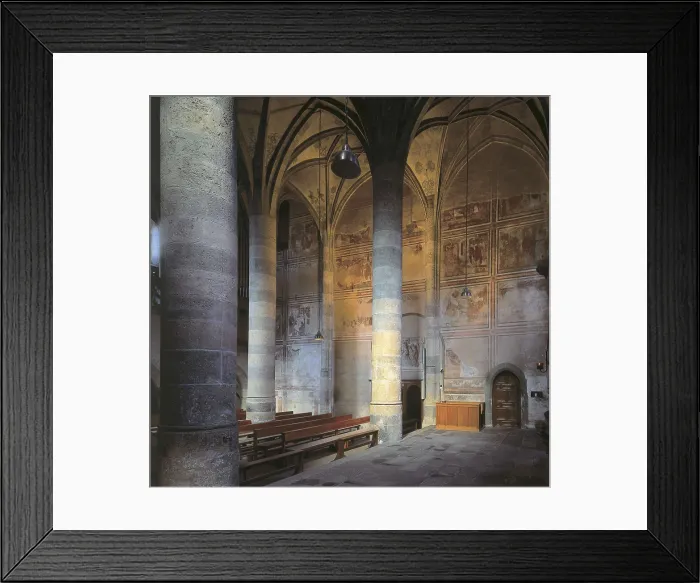 Framed Print : SWITZERLAND. GRAUBUNDEN. Mustair. Benedictine Convent of Saint John (780). AISA / Everett Collection**US SALES ONLY**