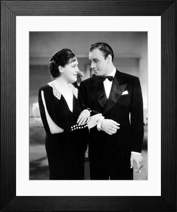 Framed Print : WAKE UP AND DREAM, from left, Wini Shaw, Russ Columbo, 1934
