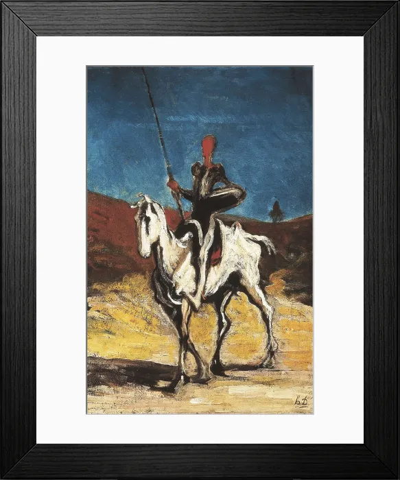 Framed Print : DAUMIER, Honor (1808-1879). Don Quixote. 1868. Oil on canvas. GERMANY. Munich. New Pinacotheca. AISA / Everett Collection**US SALES ONLY**