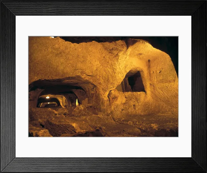 Framed Print : MALTA. Rabat. Catacombs of Saint Paul. Saint Paul's Catacombs (4th c.). 900 meters long are excavated. AISA / Everett Collection**US SALES ONLY**