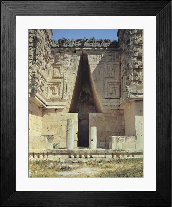 Framed Print : Governor's Palace. 6th c. MEXICO. YUCATN. Uxmal. Main front with Maya vault. Puuc style. Maya art. AISA / Everett Collection**US SALES ONLY** Framed Print : Governor's Palace. 6th c. MEXICO. YUCATN. Uxmal. Main front with Maya vault. Puuc style. Maya art. AISA / Everett Collection**US SALES ONLY**