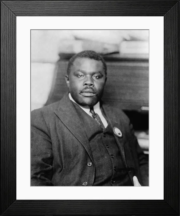 Framed Print : Marcus Garvey, Jamaican Black Nationalist and Separatist, ca. 1920