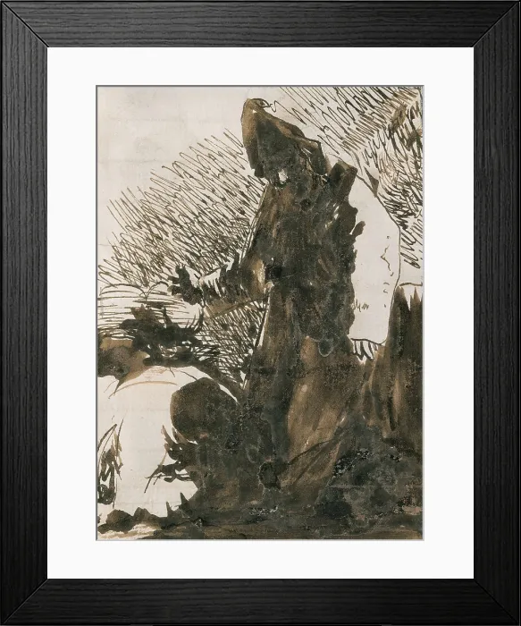 Framed Print : GOYA Y LUCIENTES, Francisco de (1746-1828). Figures Kneeling before a Monk. 1820. Pen and watercolour on paper. Painting; Engraving. SPAIN. Madrid. Prado Museum Framed Print : GOYA Y LUCIENTES, Francisco de (1746-1828). Figures Kneeling before a Monk. 1820. Pen and watercolour on paper. Painting; Engraving. SPAIN. Madrid. Prado Museum