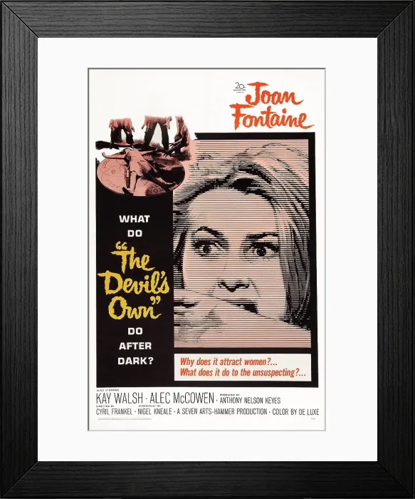 Framed Print : THE DEVIL'S OWN, (aka THE WITCHES), US poster art, Joan Fontaine, 1966. TM & Copyright 20th Century Fox Film Corp. All rights reserved  /  Courtesy: Everett Colllection