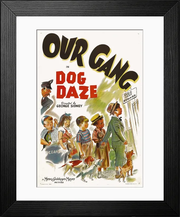 Framed Print : DOG DAZE, from left: Lee Phelps, George Spanky McFarland, second from right: Billie Buckwheat Thomas, far right: Carl Alfalfa Switzer, 1939 Framed Print : DOG DAZE, from left: Lee Phelps, George Spanky McFarland, second from right: Billie Buckwheat Thomas, far right: Carl Alfalfa Switzer, 1939