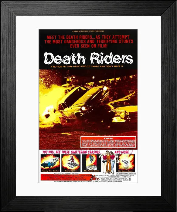 Framed Print : DEATH RIDERS, 1976