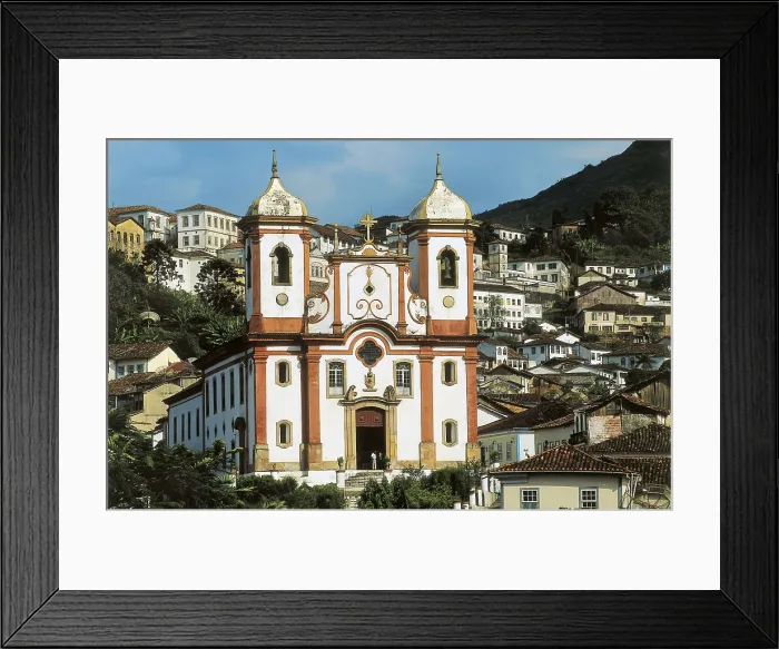 Framed Print : BRAZIL. MINAS GERAIS. Ouro Preto. Church of Our Lady of the Concepcin (1724-1760). Baroque art. Architecture. AISA / Everett Collection**US SALES ONLY** Framed Print : BRAZIL. MINAS GERAIS. Ouro Preto. Church of Our Lady of the Concepcin (1724-1760). Baroque art. Architecture. AISA / Everett Collection**US SALES ONLY**