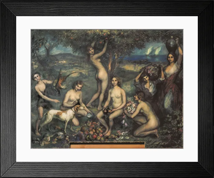 Framed Print : CANALS i LLAMBI, Ricard (1876-1931). Allegory of the Spring. 1920. Impressionism. Oil on canvas. AISA / Everett Collection**US SALES ONLY**
