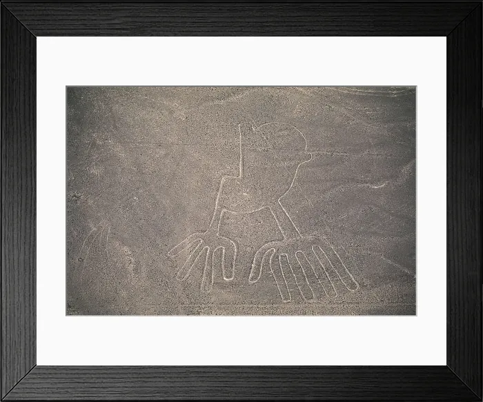 Framed Print : PERU. ICA. Palpa-Nazca Lines. Ceremonial and ritual geoglyphs (200-700 AD). Detail of hands. Nazca art. AISA / Everett Collection**US SALES ONLY**