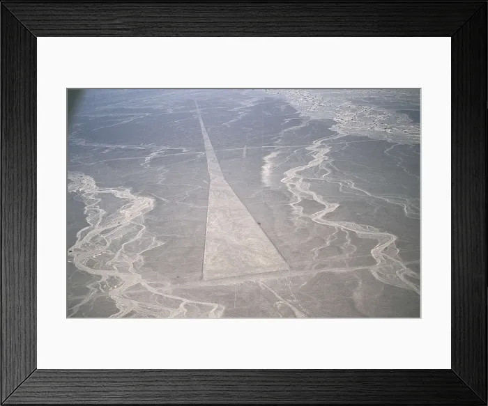 Framed Print : PERU. ICA. Palpa-Nazca Lines. Ceremonial and ritual geoglyphs (200-700 AD). Nazca art. AISA / Everett Collection**US SALES ONLY**