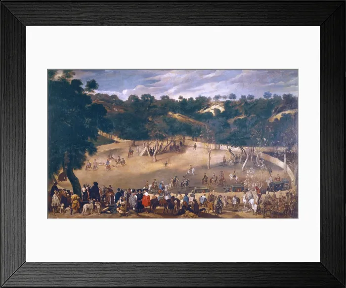 Framed Print : VELAZQUEZ, Diego de (17th c.). Philip IV hunting Wild Boar ('La Tela Real'). 1637 Framed Print : VELAZQUEZ, Diego de (17th c.). Philip IV hunting Wild Boar ('La Tela Real'). 1637