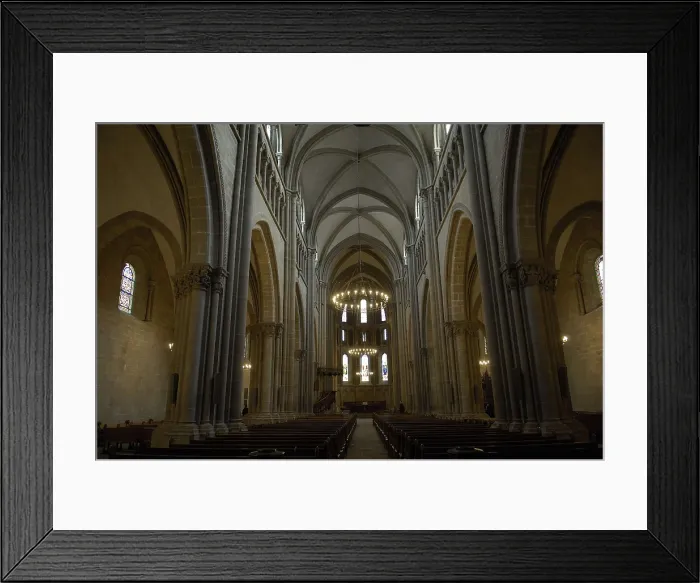 Framed Print : SWITZERLAND. Geneva. St. Pierre Cathedral. Central nave. Gothic art. Architecture. AISA / Everett Collection**US SALES ONLY** Framed Print : SWITZERLAND. Geneva. St. Pierre Cathedral. Central nave. Gothic art. Architecture. AISA / Everett Collection**US SALES ONLY**