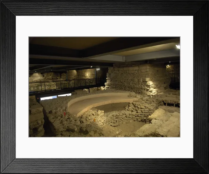 Framed Print : SWITZERLAND. Geneva. St. Pierre Cathedral. St Peter's Cathedral arcaheological site (4th c.). AISA / Everett Collection**US SALES ONLY**