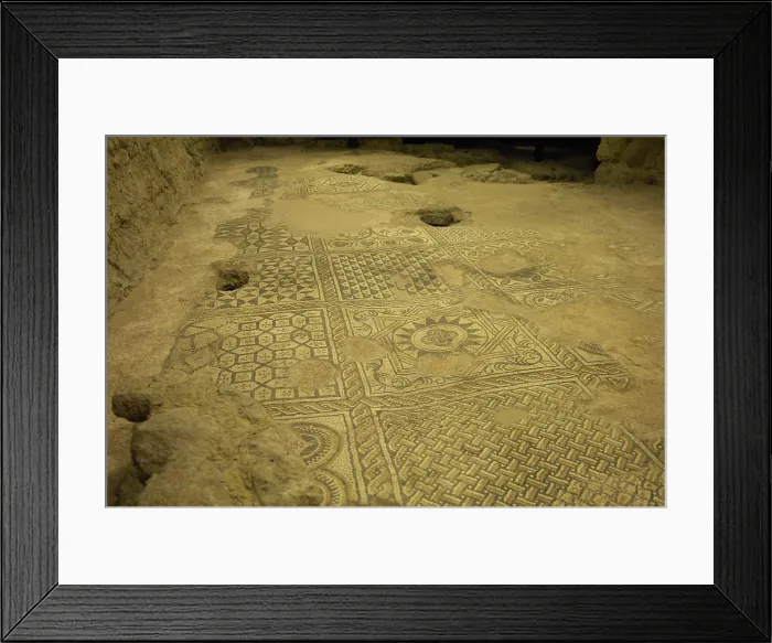 Framed Print : SWITZERLAND. Geneva. St. Pierre Cathedral. Archaeological site. Mosaic. AISA / Everett Collection**US SALES ONLY**