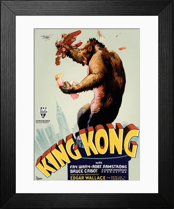 Framed Print : KING KONG, King Kong on poster art, 1933
