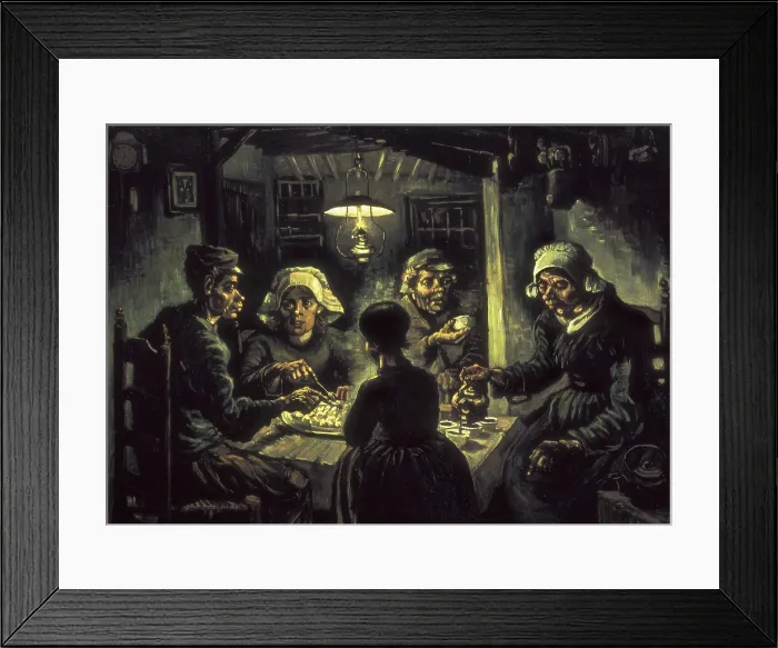 Framed Print : GOGH, Vincent van (1853-1890). The Potato Eaters. 1885. Post-Impressionism. Oil on canvas. NETHERLANDS. Amsterdam. Van Gogh Museum. AISA / Everett Collection**US SALES ONLY** Framed Print : GOGH, Vincent van (1853-1890). The Potato Eaters. 1885. Post-Impressionism. Oil on canvas. NETHERLANDS. Amsterdam. Van Gogh Museum. AISA / Everett Collection**US SALES ONLY**