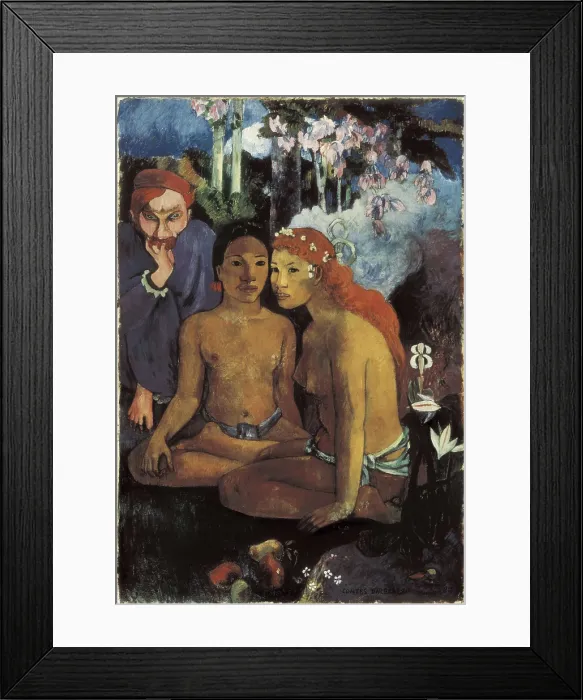 Framed Print : GAUGUIN, Paul (1848-1903). Primitive Tales. 1902. Post-Impressionism. Oil on canvas. GERMANY. Essen. Museum Folkwang. AISA / Everett Collection**US SALES ONLY**
