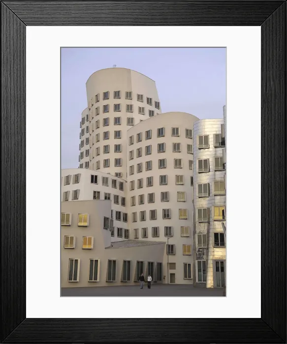 Framed Print : GEHRY, Frank (1929). GERMANY. Dsseldorf. Building complex located at the Media Harbour