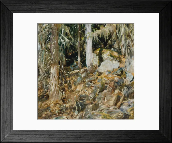 Framed Print : THE HERMIT (IL SOLITARIO), by John Singer Sargent, 1908, American painting, oil on canvas Framed Print : THE HERMIT (IL SOLITARIO), by John Singer Sargent, 1908, American painting, oil on canvas