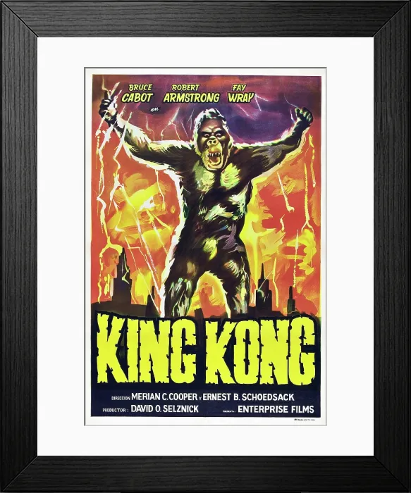 Framed Print : KING KONG, King Kong on Argentinean poster art, 1933