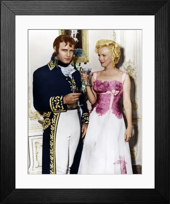Framed Print : DESIREE, Marilyn Monroe (right) visits Marlon Brando between scenes, on set, 1954. 20th Century Fox-Film Corporation, TM & Copyright / courtesy Everett Collection Framed Print : DESIREE, Marilyn Monroe (right) visits Marlon Brando between scenes, on set, 1954. 20th Century Fox-Film Corporation, TM & Copyright / courtesy Everett Collection
