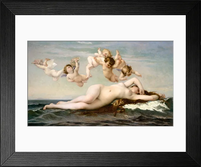 Framed Print : THE BIRTH OF VENUS, by Alexandre Cabanel, 1875, French painting, oil on canvas