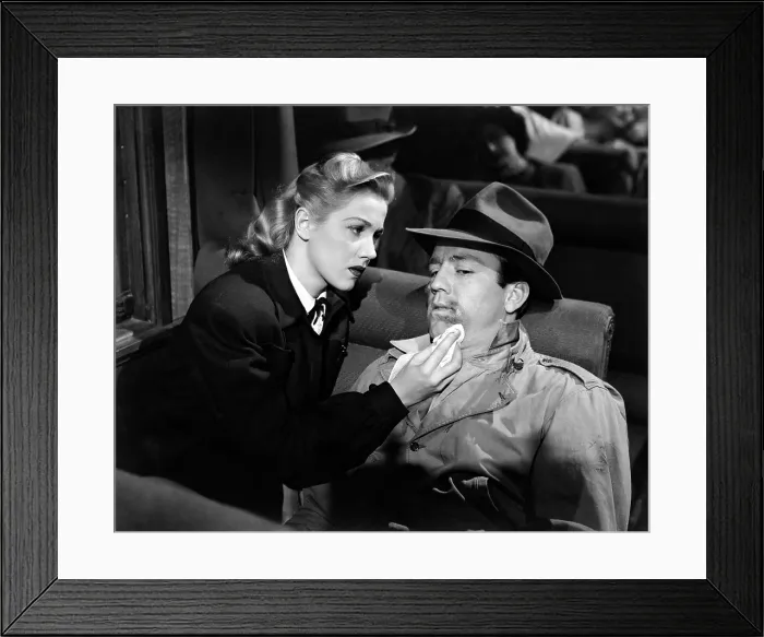 Framed Print : DESPERATE, from left: Audrey Long, Steve Brodie, 1947 Framed Print : DESPERATE, from left: Audrey Long, Steve Brodie, 1947