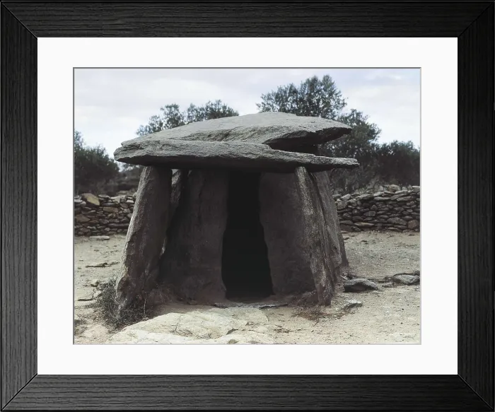 Framed Print : SPAIN. Roses. Creu d'en Cobertella. Creu d'en Cobertella Dolmen (3000 BC). Neolithic art. Architecture. AISA / Everett Collection**US SALES ONLY** Framed Print : SPAIN. Roses. Creu d'en Cobertella. Creu d'en Cobertella Dolmen (3000 BC). Neolithic art. Architecture. AISA / Everett Collection**US SALES ONLY**