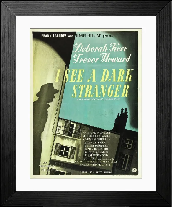 Framed Print : I SEE A DARK STRANGER, (aka THE ADVENTURESS), British poster, 1946