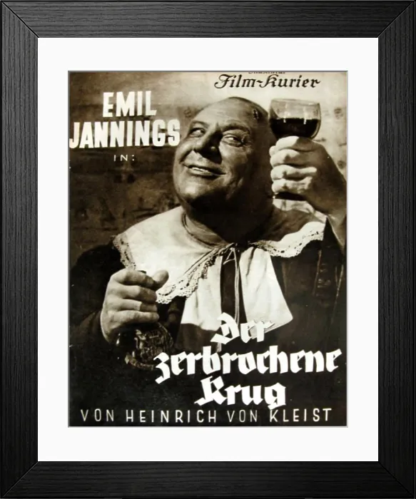 Framed Print : DER ZERBROCHENE KRUG, German poster, Emil Jannings, 1937 Framed Print : DER ZERBROCHENE KRUG, German poster, Emil Jannings, 1937