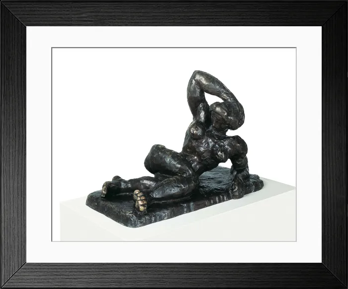 Framed Print : MATISSE, Henri (1869-1954). Reclining Nude. 1907-1908. Fauvism. Sculpture on bronze. FRANCE. Paris Framed Print : MATISSE, Henri (1869-1954). Reclining Nude. 1907-1908. Fauvism. Sculpture on bronze. FRANCE. Paris