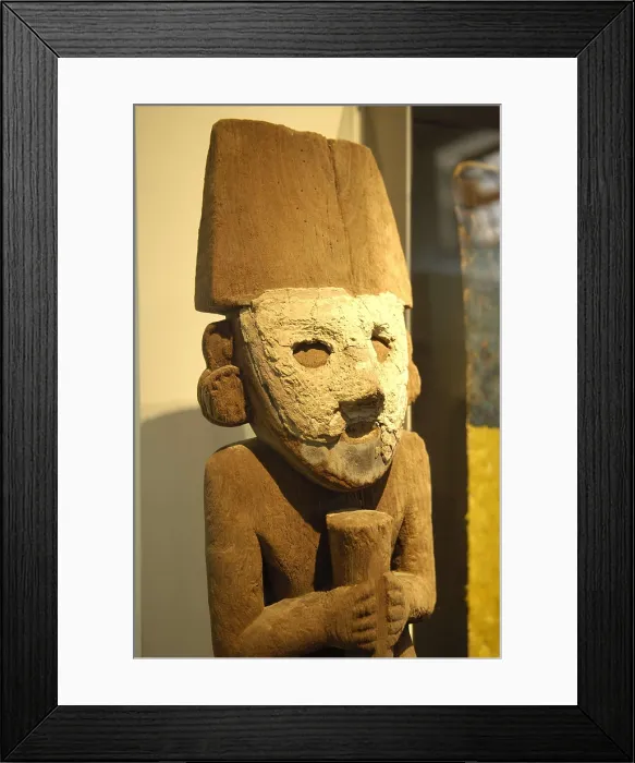 Framed Print : PERU. Lima. Larco Herrera Museum. Chimu wooden idol. Chimu art. AISA / Everett Collection**US SALES ONLY**