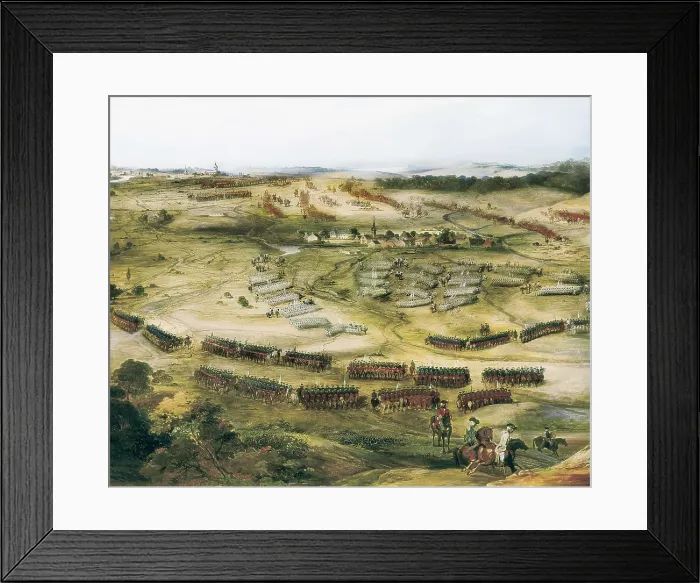 Framed Print : Seven Years War (1756-1763). Battle of Hamstenbeck (26th July 1757). Oil on canvas. FRANCE. Versailles. National Museum of Versailles