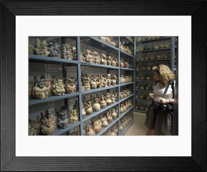 Framed Print : PERU. Lima. Larco Herrera Museum. Deposit of works awaiting to be exposed. AISA / Everett Collection**US SALES ONLY** Framed Print : PERU. Lima. Larco Herrera Museum. Deposit of works awaiting to be exposed. AISA / Everett Collection**US SALES ONLY**