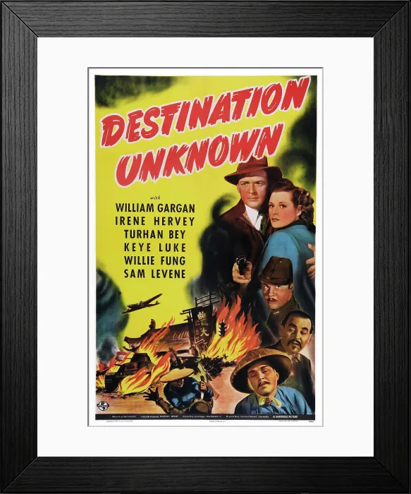 Framed Print : DESTINATION UNKNOWN, from top right: William Gargan, Irene Hervey, Keye Luke, Turhan Bey, Charles Lung, Sam Levene, 1942 Framed Print : DESTINATION UNKNOWN, from top right: William Gargan, Irene Hervey, Keye Luke, Turhan Bey, Charles Lung, Sam Levene, 1942