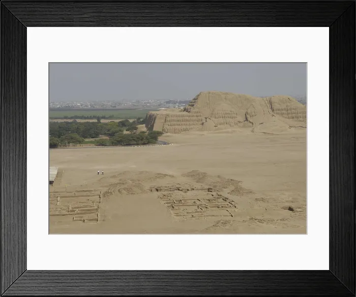 Framed Print : PERU. Trujillo. Huaca de la Luna. Huaca de la Luna Archaelogical Complex. Mochica Culture (100-900). Moche or Mochica Art. AISA / Everett Collection**US SALES ONLY**