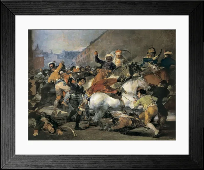 Framed Print : GOYA Y LUCIENTES, Francisco de (1746-1828). The Second of May 1808. 1814. The Riot against the Mameluke Mercenaries. Oil on canvas. SPAIN. Madrid. Prado Museum Framed Print : GOYA Y LUCIENTES, Francisco de (1746-1828). The Second of May 1808. 1814. The Riot against the Mameluke Mercenaries. Oil on canvas. SPAIN. Madrid. Prado Museum