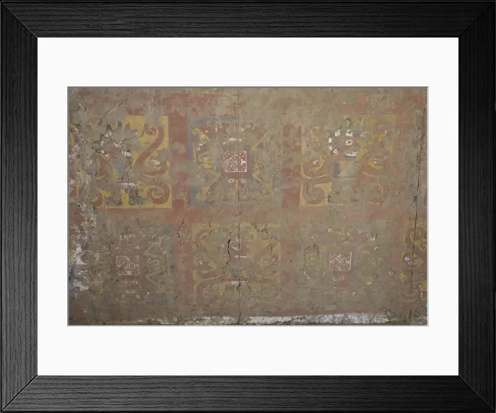 Framed Print : PERU. Trujillo. Huaca de la Luna. Huaca de la Luna Archaelogical Complex (100-900). Mural paintings. Moche or Mochica Art. AISA / Everett Collection**US SALES ONLY**
