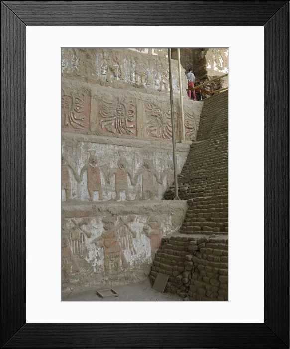 Framed Print : PERU. Trujillo. Huaca de la Luna. Huaca de la Luna Archaelogical Complex (100-900). Mural paintings. Moche or Mochica Art. AISA / Everett Collection**US SALES ONLY** Framed Print : PERU. Trujillo. Huaca de la Luna. Huaca de la Luna Archaelogical Complex (100-900). Mural paintings. Moche or Mochica Art. AISA / Everett Collection**US SALES ONLY**