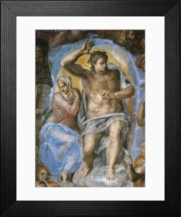 Framed Print : Sistine Chapel. The Last Judgement. 1537-1541. VATICAN CITY. Vatican Palaces. Detail. Renaissance art. Cinquecento. Fresco. AISA / Everett Collection**US SALES ONLY** Framed Print : Sistine Chapel. The Last Judgement. 1537-1541. VATICAN CITY. Vatican Palaces. Detail. Renaissance art. Cinquecento. Fresco. AISA / Everett Collection**US SALES ONLY**